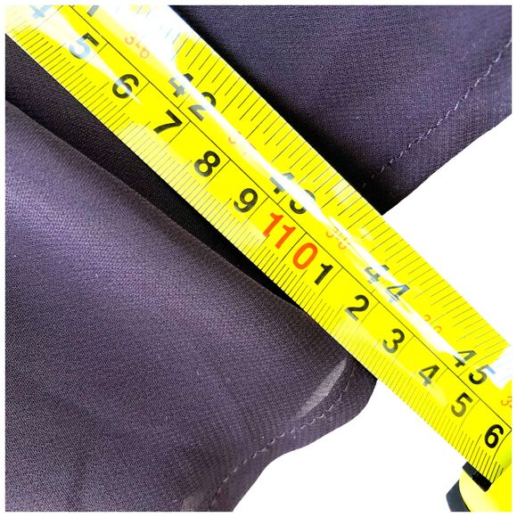 Connected Apparel Brown V-Neck Satin Ruched A-Line Cocktail Dress Size 14 - Picture 9 of 12